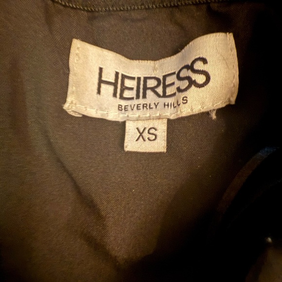 HEIRESS BEVERLY HILLS Black Strapless Ruffle Mini Dress Size XS - Picture 8 of 8